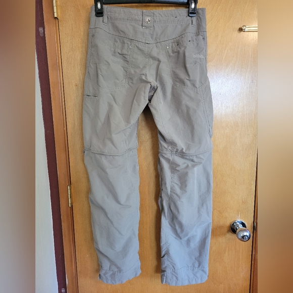 KUHL Khaki Gray Liberator Convertible Stealth Zip Cargo Pants Size 32x32 - Picture 4 of 13